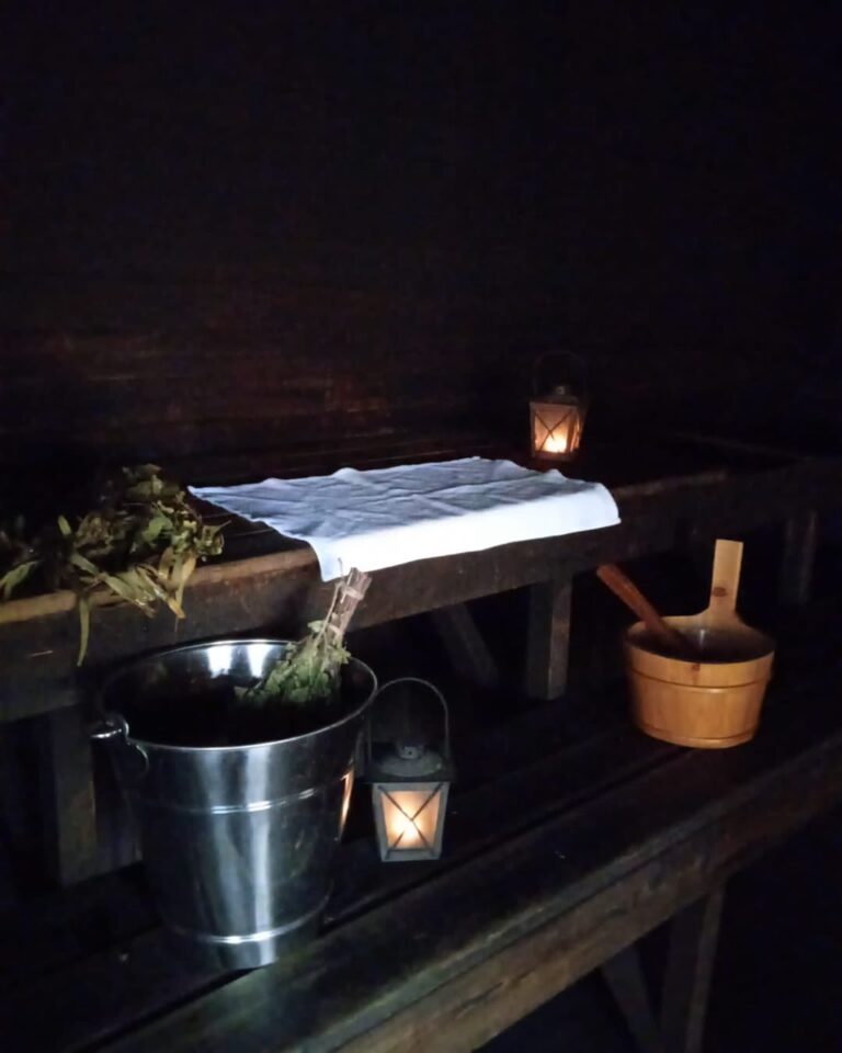 Jongunjoen Matkailun sauna sisältä