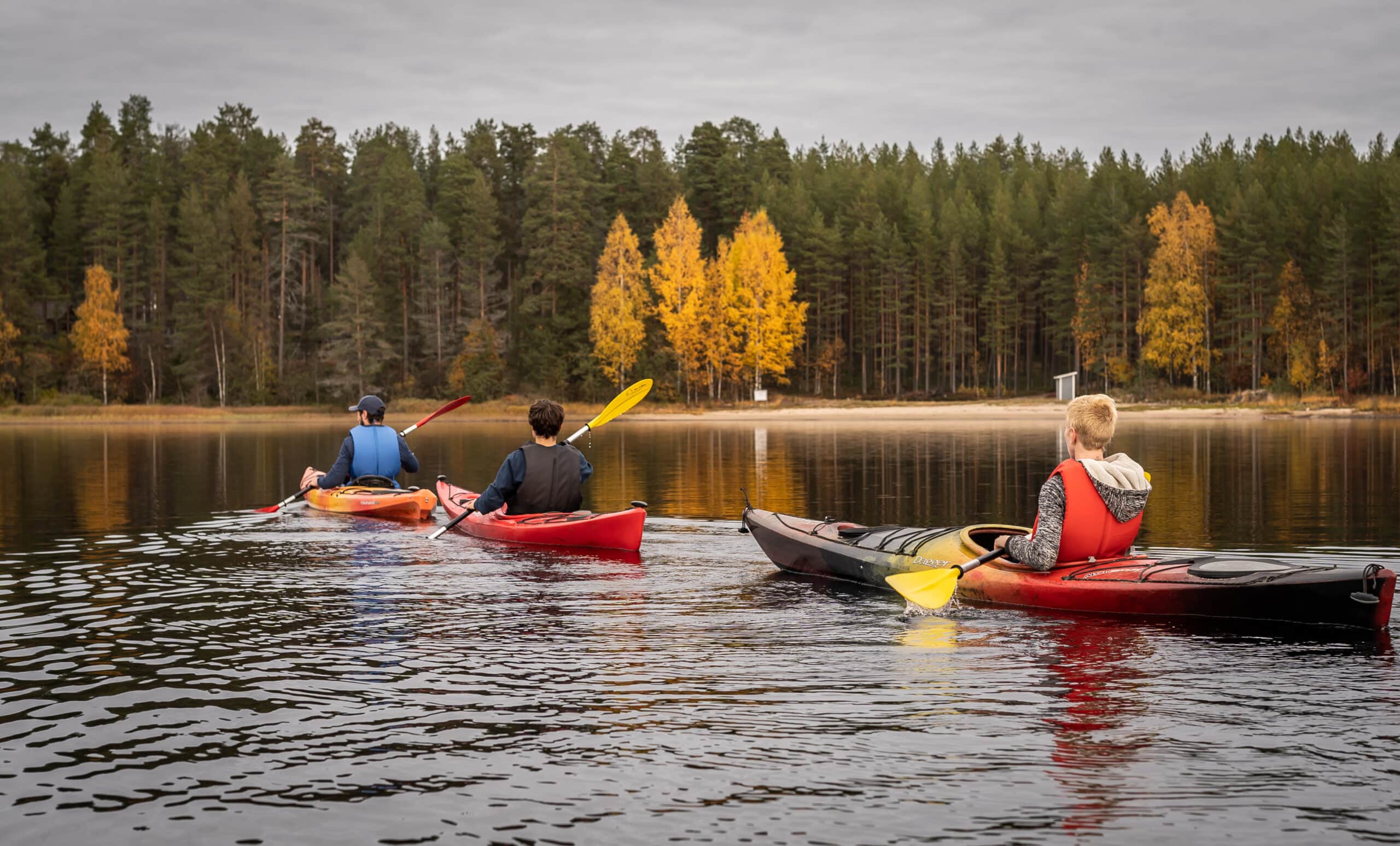 kayaking in Finlans