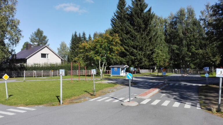 Lieksan liikennepuiston yleiskuva